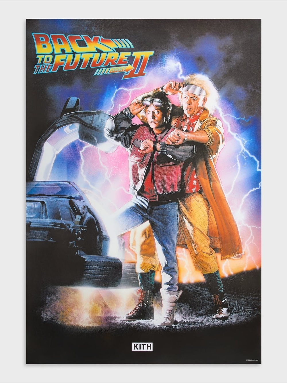 Kith for Back to the Future II Movie Poster 2026 Dimensions: W 24" x H 35.5"